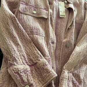 Urban Outfitters Purple Utility Jacket Textured Design